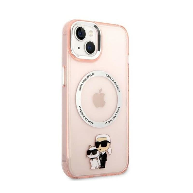 Karl Lagerfeld IML NFT Karl & Choupette MagSafe - Case for iPhone 14 Plus (Pink) - 4