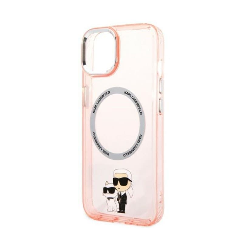 Karl Lagerfeld IML NFT Karl & Choupette MagSafe - Case for iPhone 14 Plus (Pink) - 6