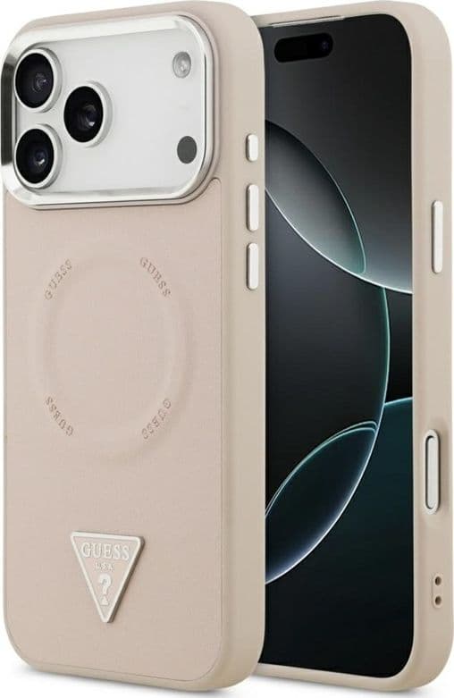 Guess Triangle Logo MagSafe - Case iPhone 17 Pro (Pink)