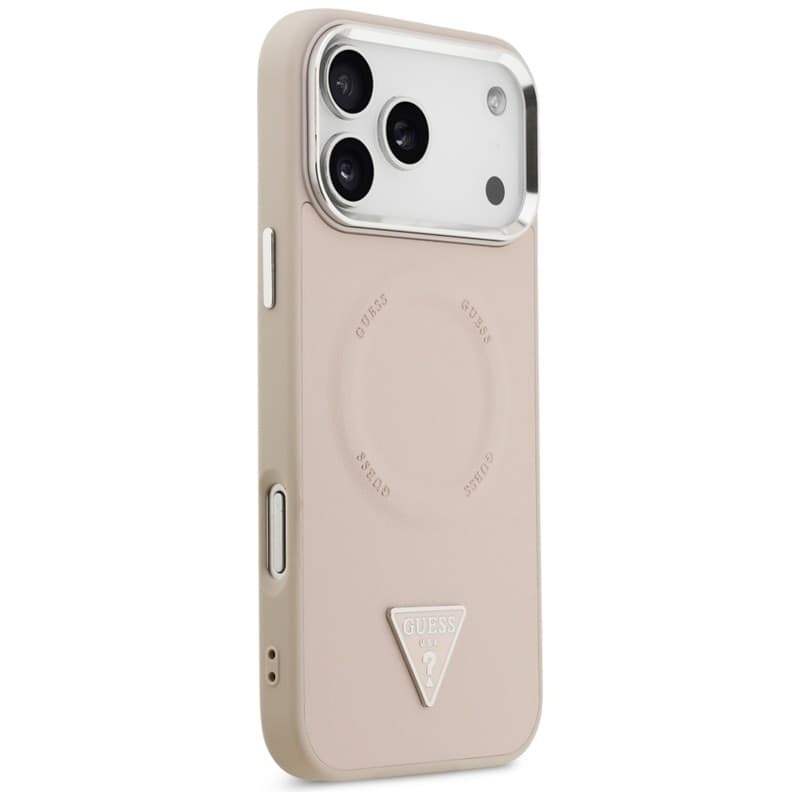 Guess Triangle Logo MagSafe - Case iPhone 17 Pro (Pink) - 4
