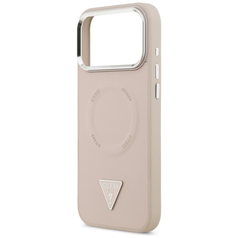 Guess Triangle Logo MagSafe - Case iPhone 17 Pro (Pink) - 6