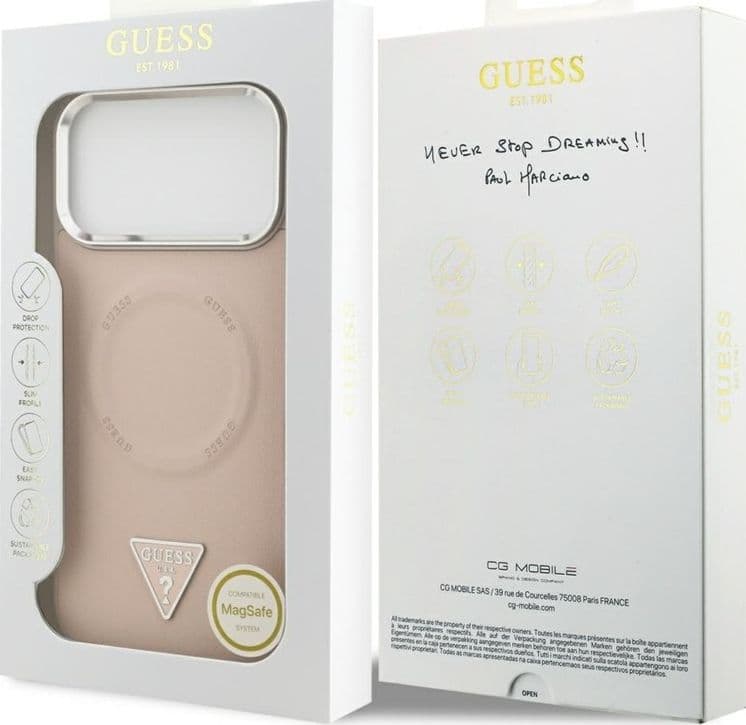 Guess Triangle Logo MagSafe - Case iPhone 17 Pro (Pink) - 8