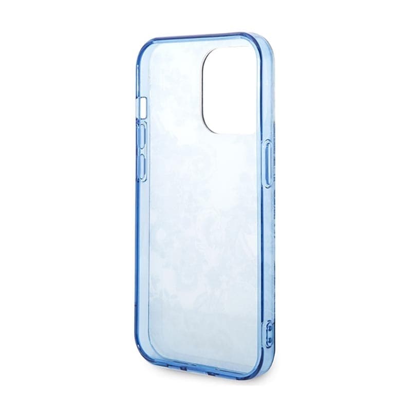 Guess Porcelain Collection - Case for iPhone 14 Pro Max (Blue) - 7