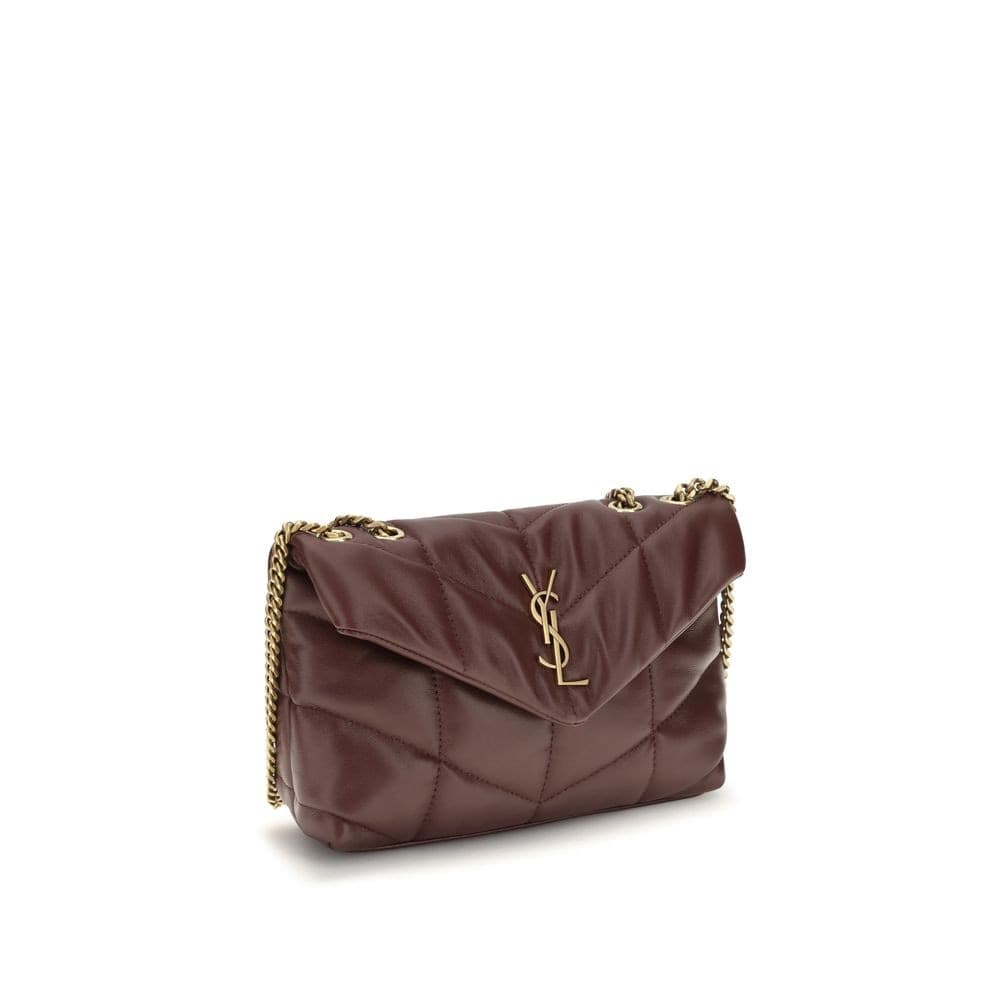 Saint Laurent Bordeaux Lamb Ovis Aries Shoulder Bag - 2
