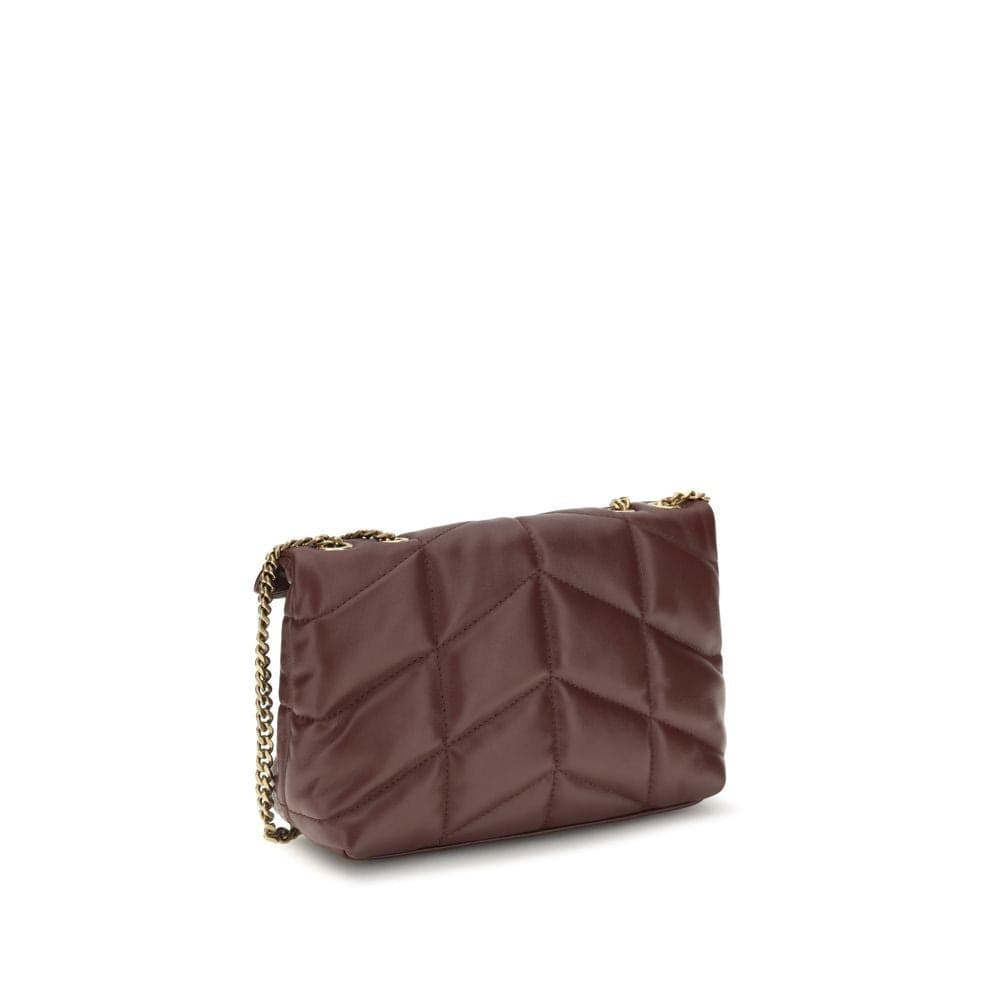Saint Laurent Bordeaux Lamb Ovis Aries Shoulder Bag - 3