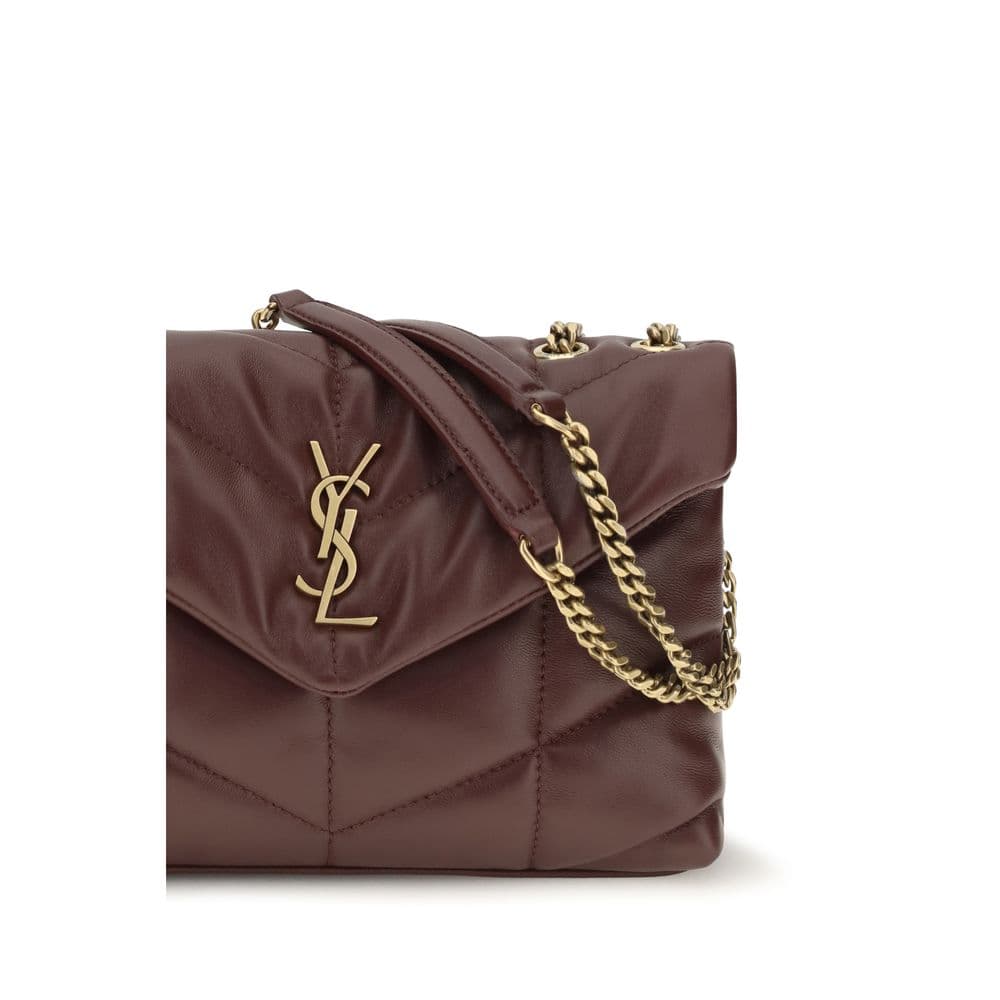 Saint Laurent Bordeaux Lamb Ovis Aries Shoulder Bag - 4