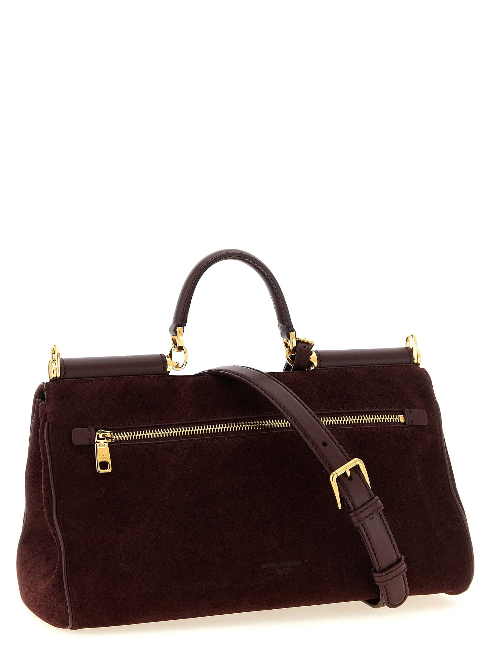 Dolce & Gabbana Bordeaux Calfskin Handbag - 2
