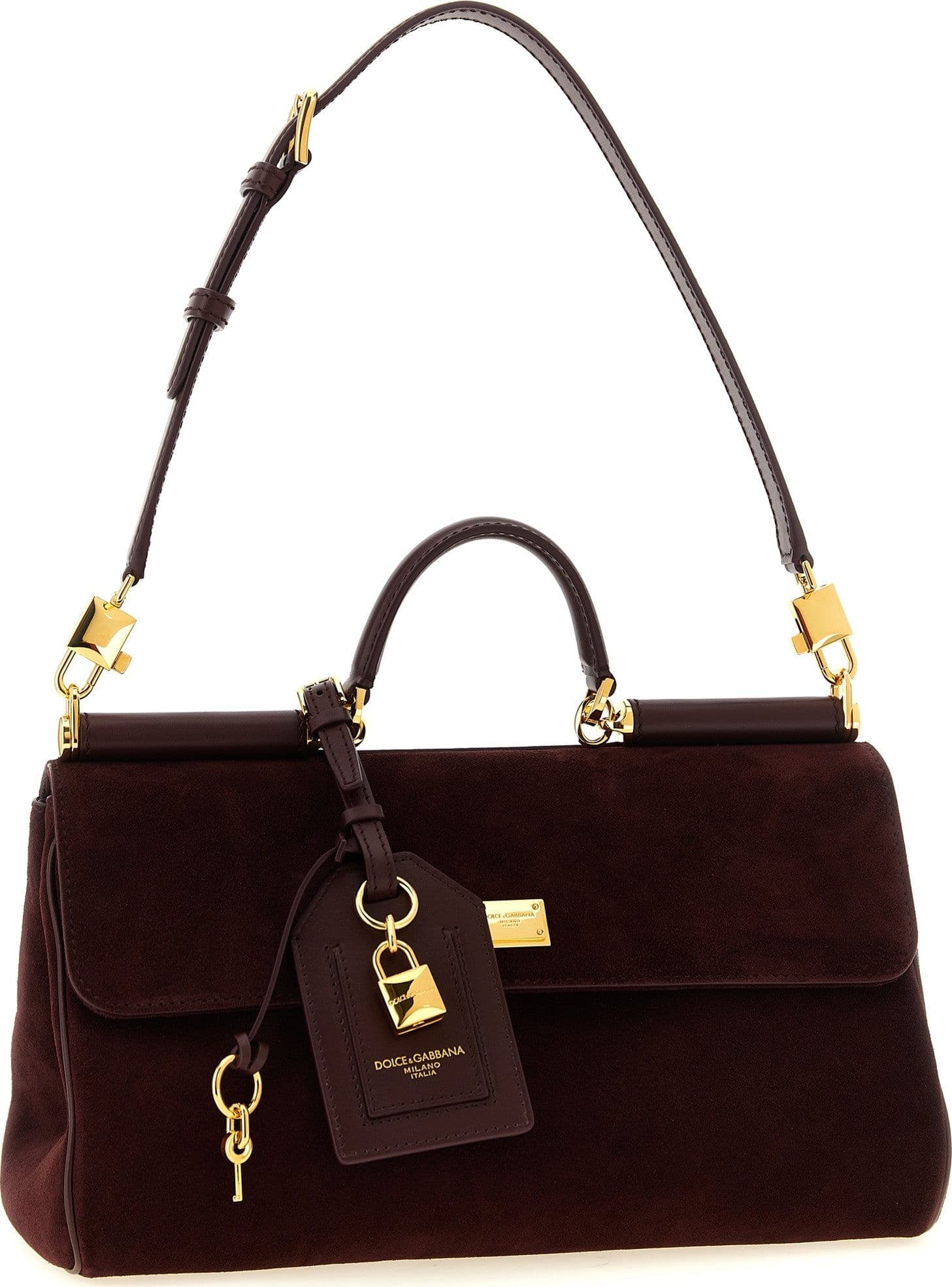 Dolce & Gabbana Bordeaux Calfskin Handbag - 3