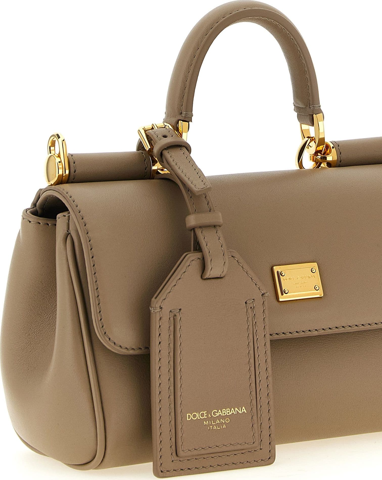 Dolce & Gabbana Beige Calfskin Crossbody Bag - 3