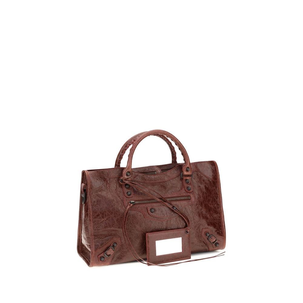 Balenciaga Bordeaux Lamb Ovis Aries Handbag - 2