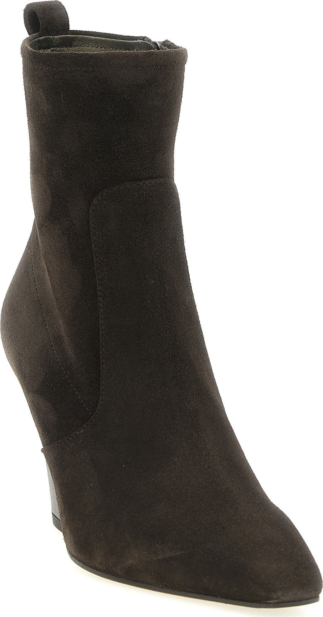 Brunello Cucinelli Brown Calfskin Ankle Boots - 2