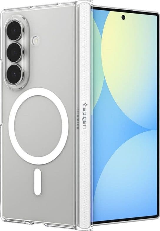 Spigen AirSkin Zero MagSafe - Custodia per Samsung Galaxy Z Fold 8 Ultra (Trasparente/Bianco) - 2