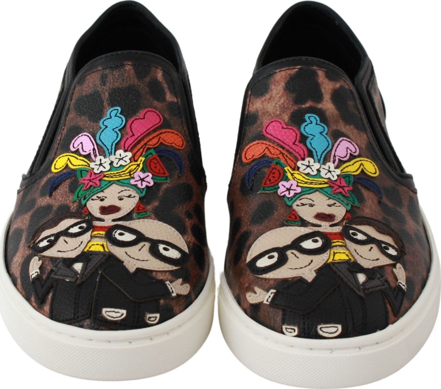 Dolce & Gabbana Leather Leopard #dgfamily Loafers Shoes - 2