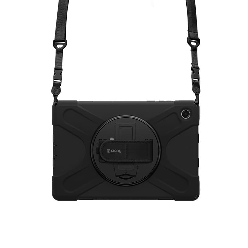 Crong Defender Plus - Custodia blindata per Samsung Galaxy Tab A11+ 10.9" (nero) - 2