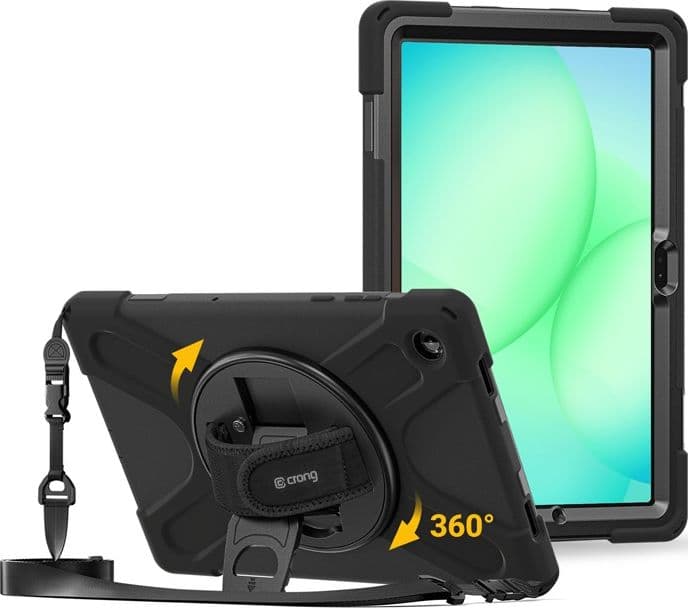 Crong Defender Plus - Custodia blindata per Samsung Galaxy Tab A11+ 10.9" (nero) - 11