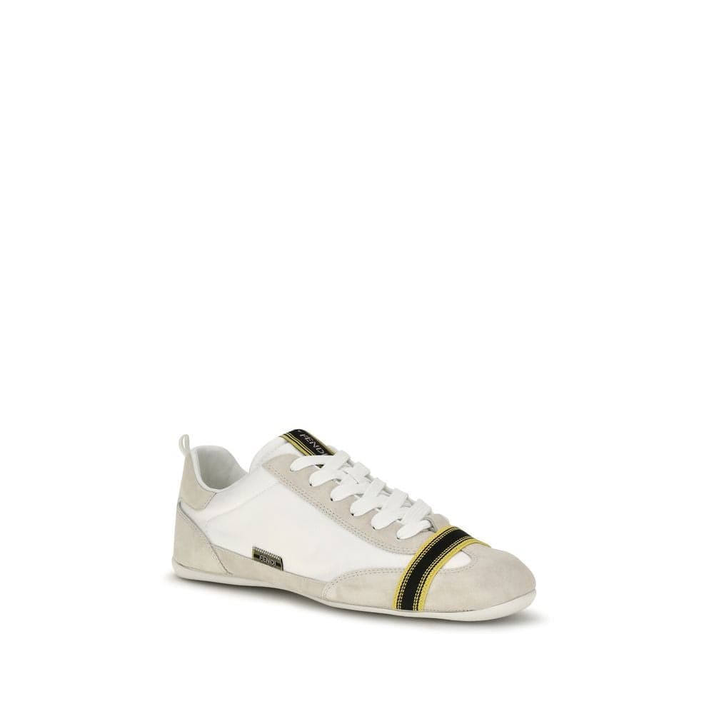 Fendi Gray Fabric Athletic Sneakers - 2