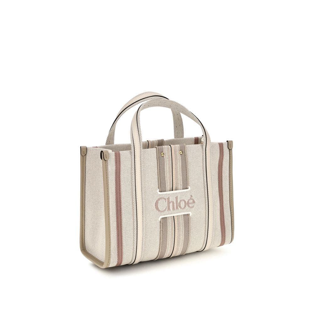 Chloé Beige Cotton Shoulder Bag - 2