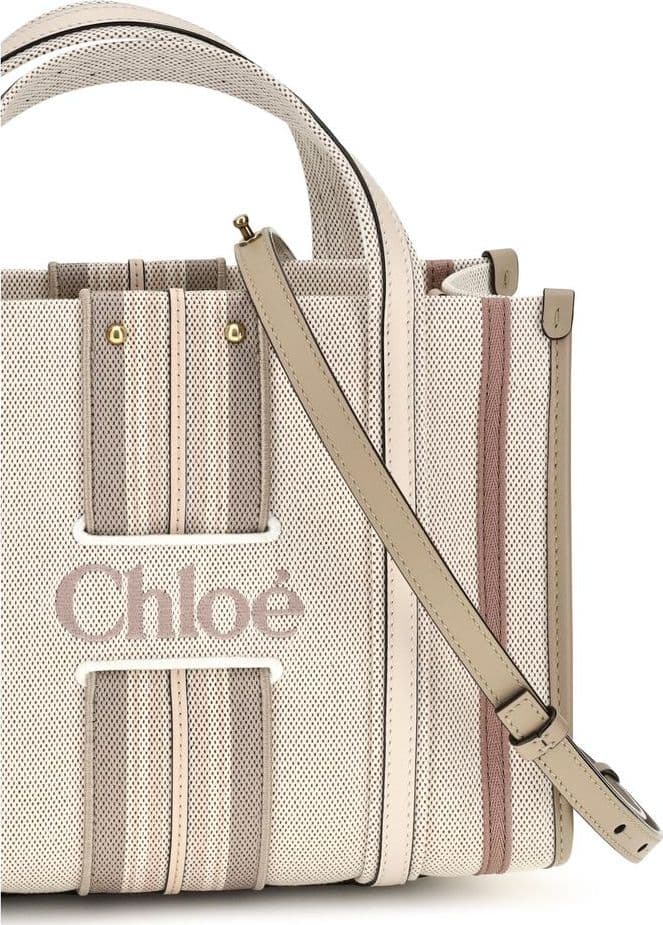 Chloé Beige Cotton Shoulder Bag - 4