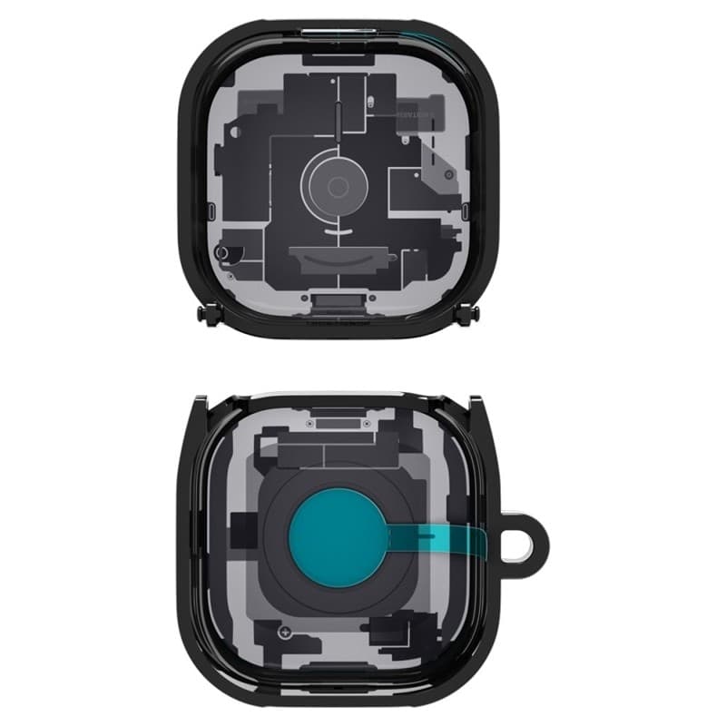 Spigen Ultra Hybrid - Custodia per Samsung Galaxy Buds 4 / 4 Pro (Zero One Black) - 2