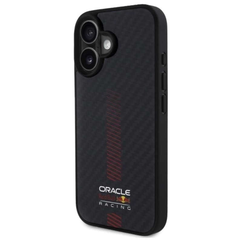 Custodia Red Bull Carbon Fiber Power Bar MagSafe per iPhone 16 Plus (nera) - 2