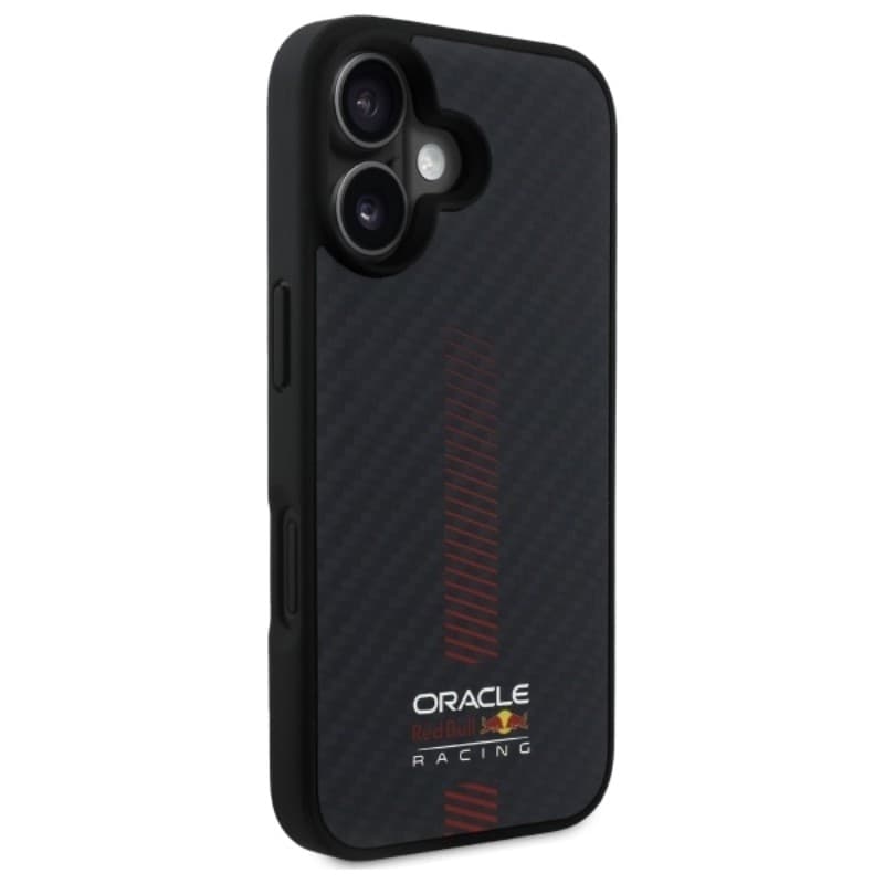 Custodia Red Bull Carbon Fiber Power Bar MagSafe per iPhone 16 Plus (nera) - 4