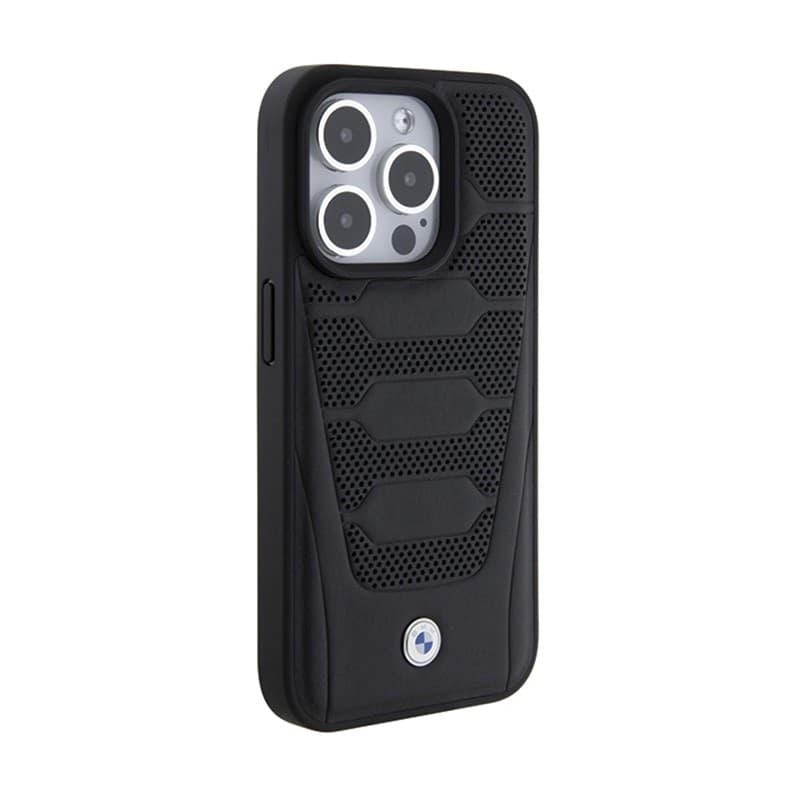 BMW Leather Seats Pattern - Case for iPhone 15 Pro Max (Black) - 4