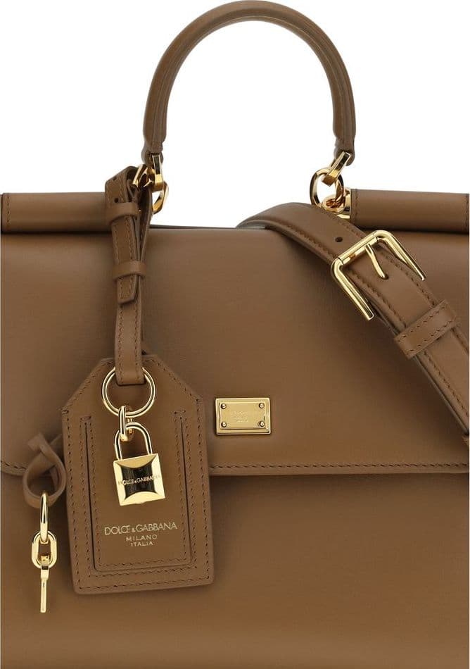 Dolce & Gabbana Brown Calf Leather Bos Taurus Shoulder Bag - 4