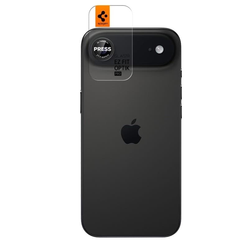 Spigen Optik Pro L-Series Glas.TR EZ Fit 2-Pack – Lens Protective Glass for iPhone Air (2 pcs) (Black / Red) - 2