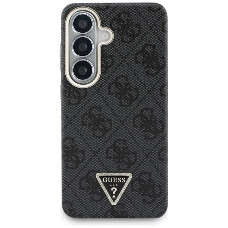 Guess 4G Triangle Logo MagSafe - Custodia per Samsung Galaxy S26 (Nero) - 3