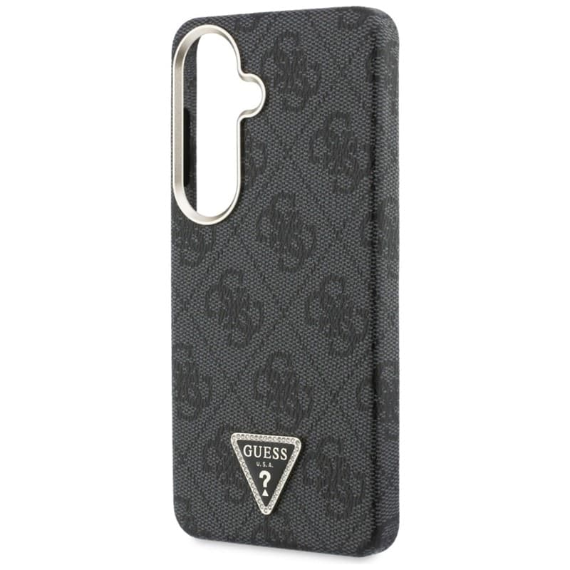 Guess 4G Triangle Logo MagSafe - Custodia per Samsung Galaxy S26 (Nero) - 6
