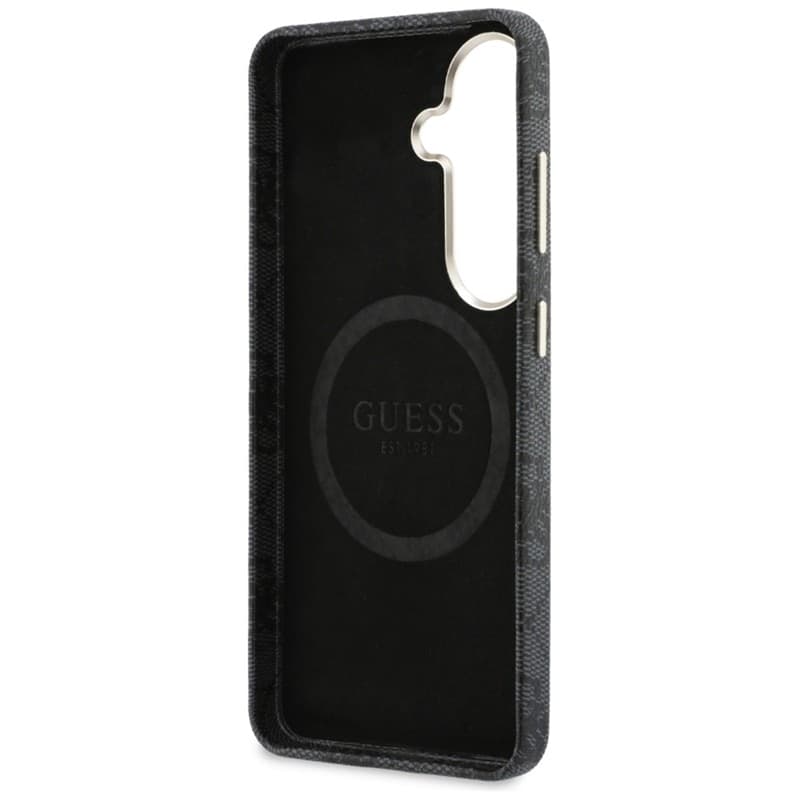 Guess 4G Triangle Logo MagSafe - Custodia per Samsung Galaxy S26 (Nero) - 7