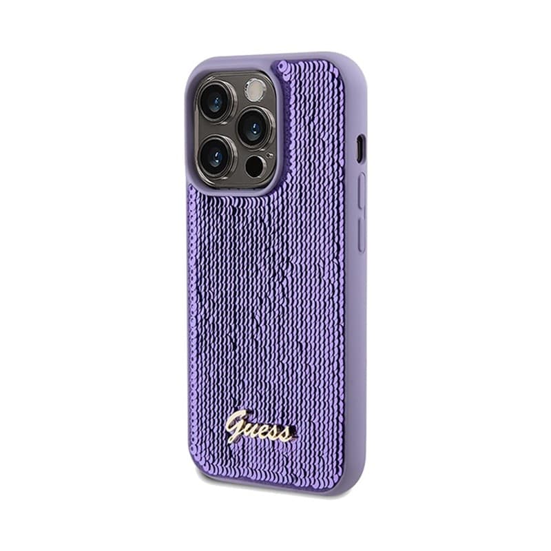 Guess Sequin Script Metal - iPhone 14 Pro Max Case (purple) - 2