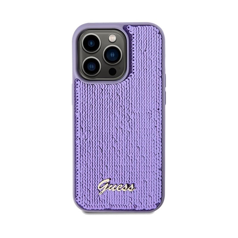 Guess Sequin Script Metal - iPhone 14 Pro Max Case (purple) - 3