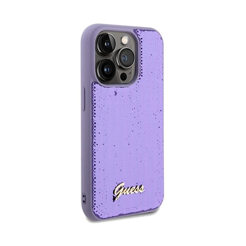 Guess Sequin Script Metal - iPhone 14 Pro Max Case (purple) - 4