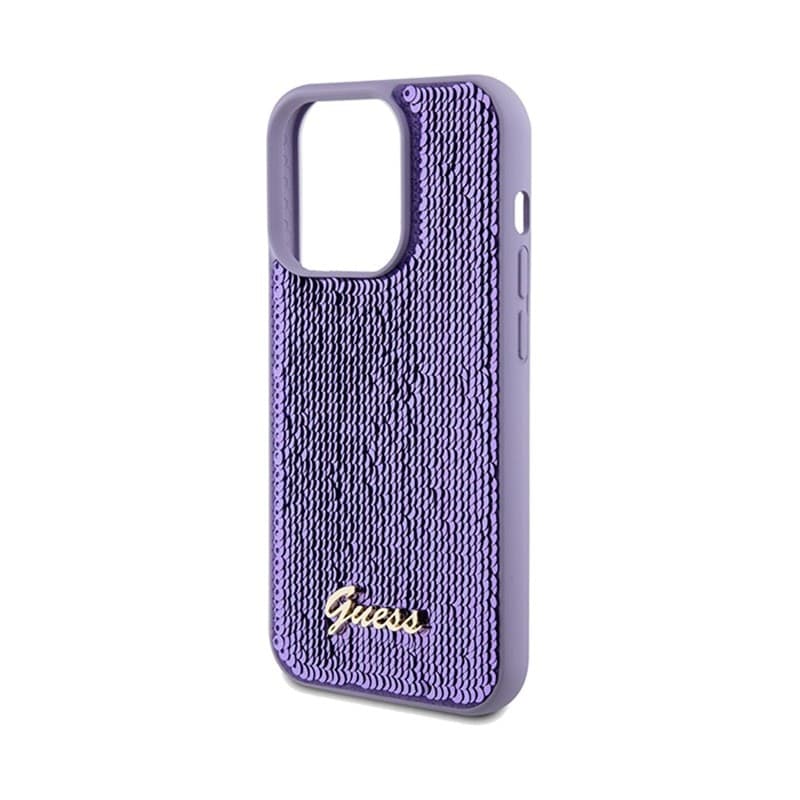 Guess Sequin Script Metal - iPhone 14 Pro Max Case (purple) - 6