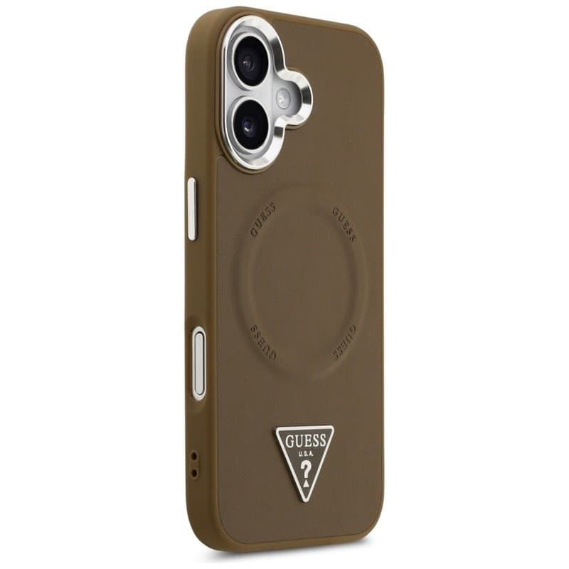 Guess Triangle Logo MagSafe - Case iPhone 17 (Brown) - 4