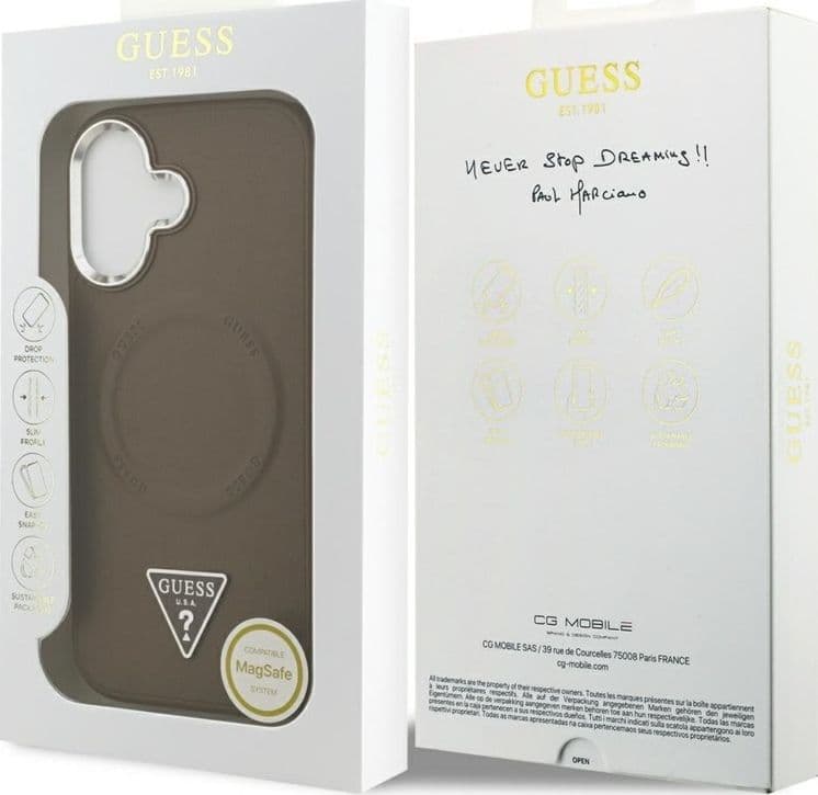 Guess Triangle Logo MagSafe - Case iPhone 17 (Brown) - 8