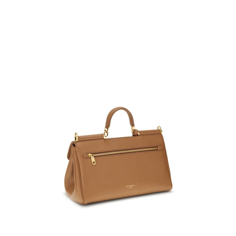 Dolce & Gabbana Beige Calf Leather Bos Taurus Shoulder Bag - 3