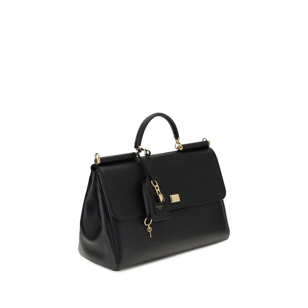 Dolce & Gabbana Black Calf Leather Bos Taurus Shoulder Bag - 2