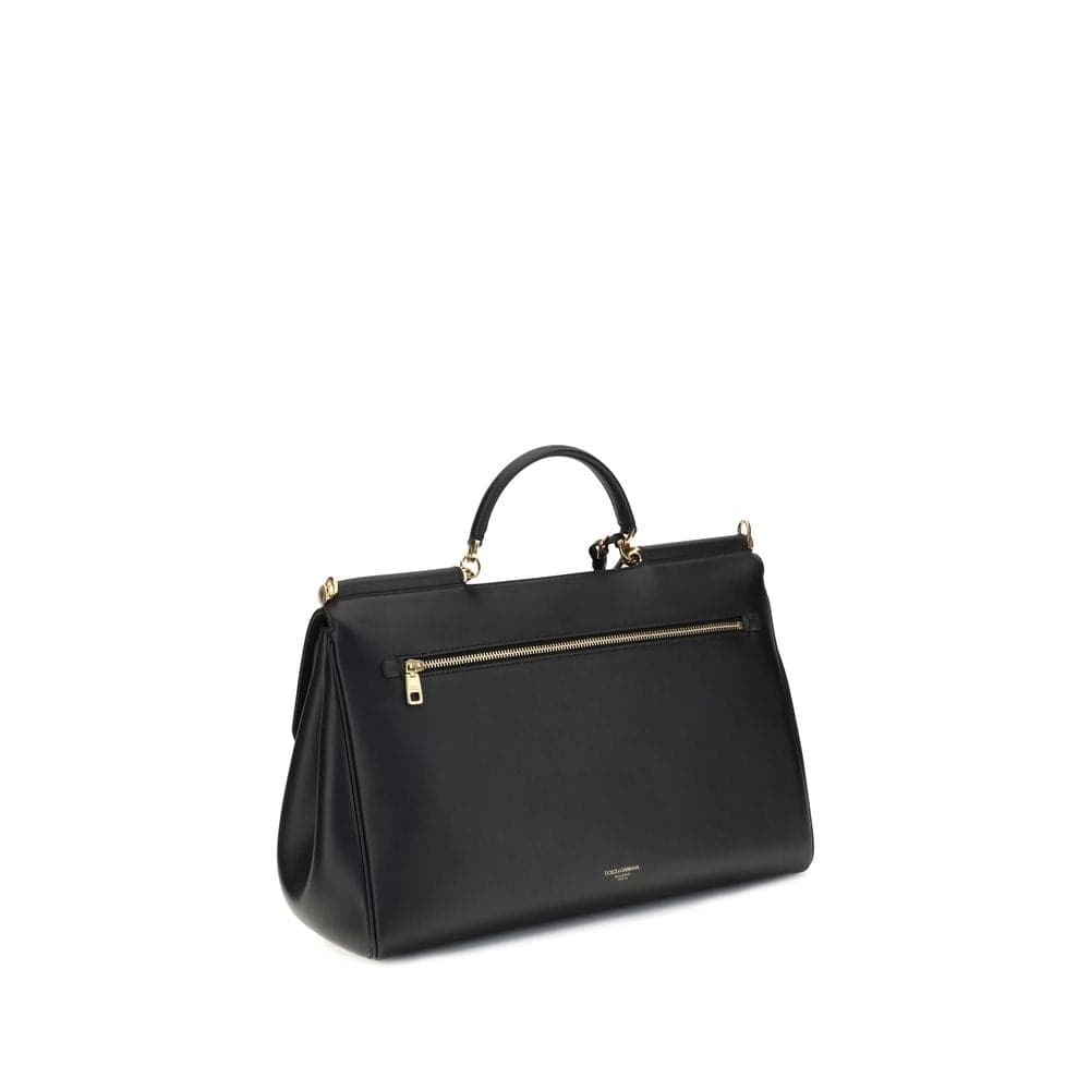 Dolce & Gabbana Black Calf Leather Bos Taurus Shoulder Bag - 3