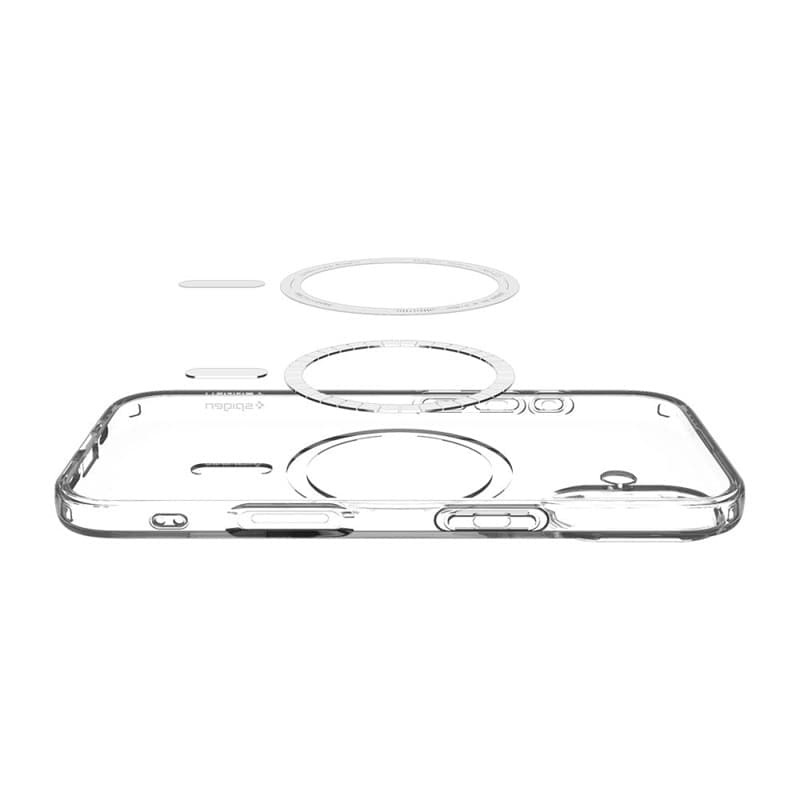 Spigen Liquid Crystal Mag MagSafe - Case for iPhone 17 (Clear/White) - 5