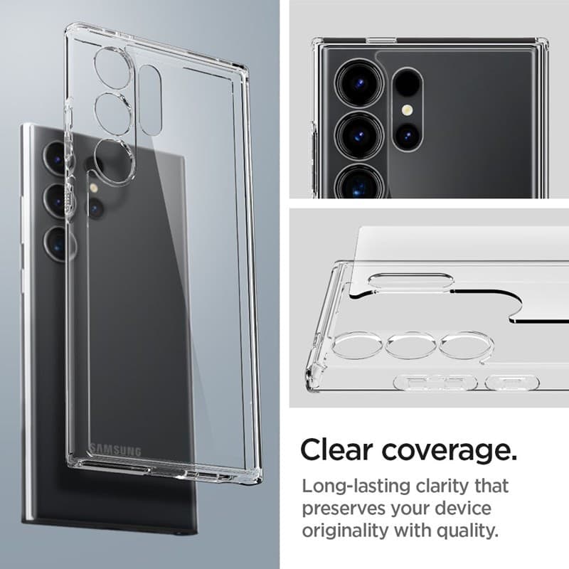 Spigen Ultra Hybrid - Case for Samsung Galaxy S24 Ultra (Transparent) - 9