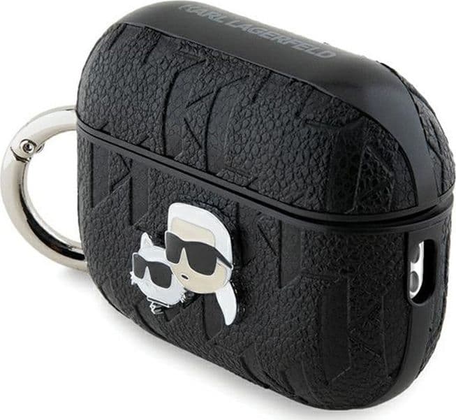 Karl Lagerfeld Monogram Karl & Choupette Head - AirPods Pro 2 Case (black) - 3