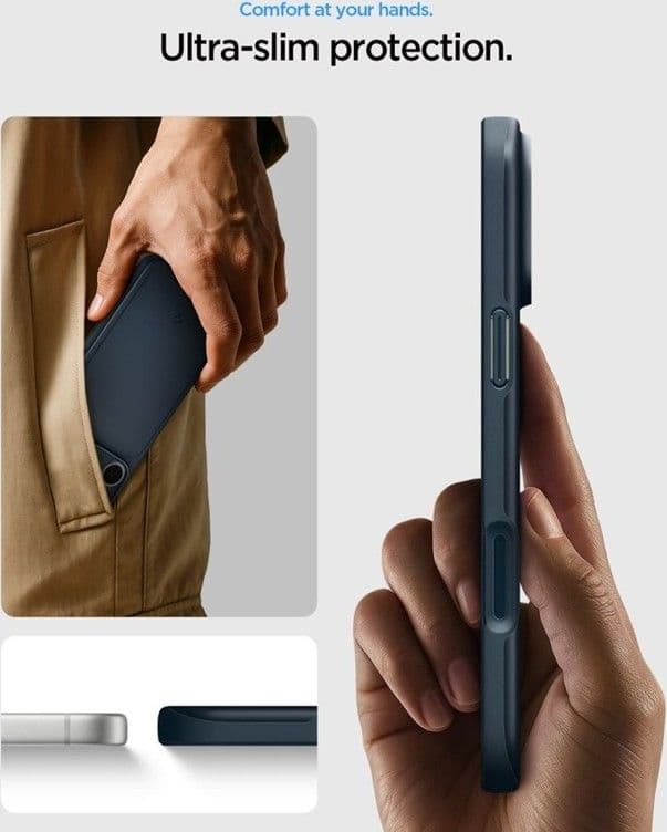Spigen Thin Fit Mag MagSafe - Custodia per iPhone 18 Pro Max / 17 Pro Max (Metal Slate) - 7