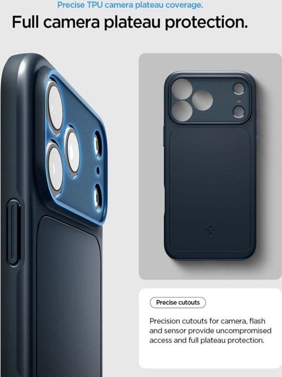 Spigen Thin Fit Mag MagSafe - Custodia per iPhone 18 Pro Max / 17 Pro Max (Metal Slate) - 9