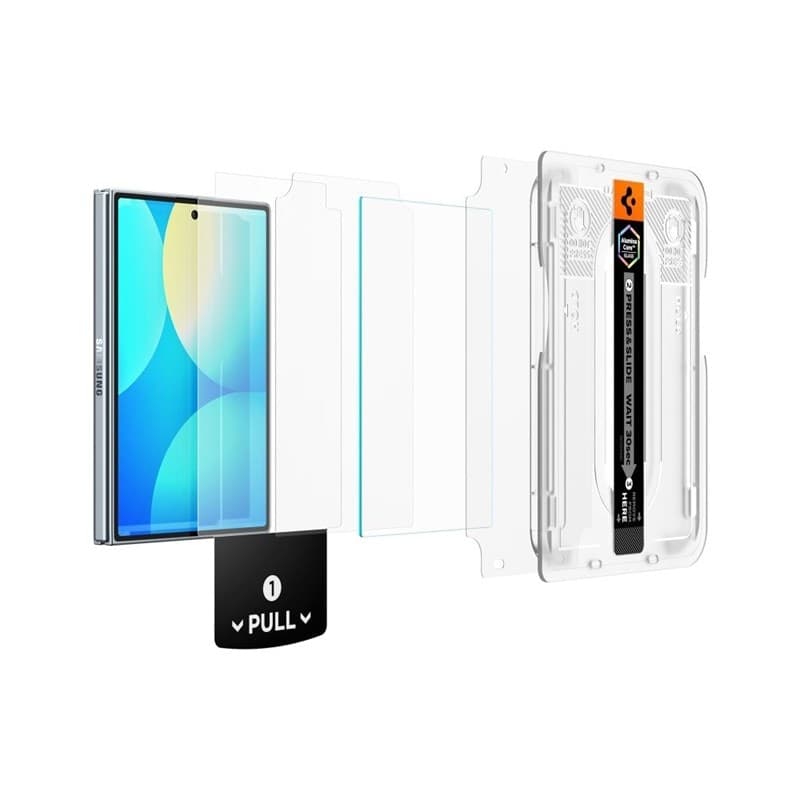 Spigen GLAS.TR EZ Fit Pro AC HD Confezione da 2 - Pellicole protettive in vetro temperato per Samsung Galaxy Z Fold 8 (2 pezzi) - 2