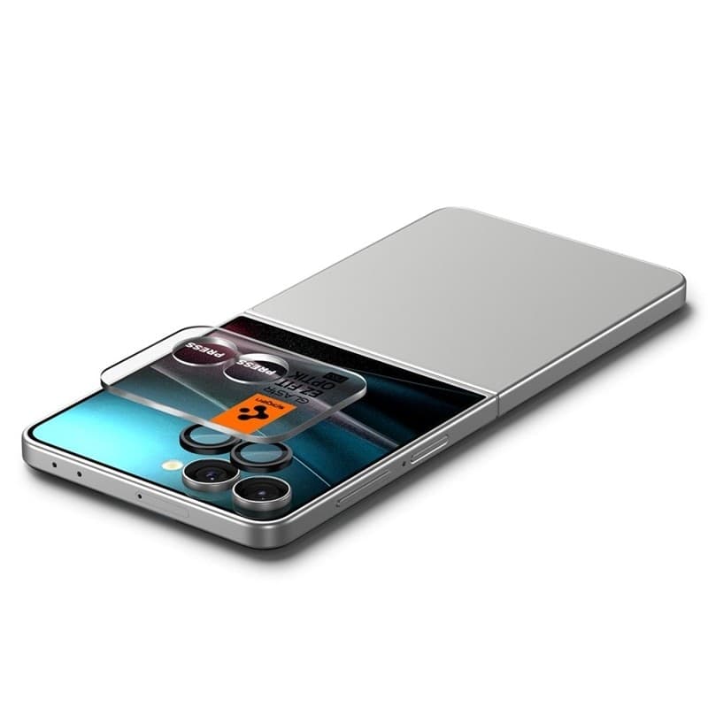 Spigen Optik Pro HD GLAS.TR EZ Fit Camera Protector 2-Pack - Lens Protector for Samsung Galaxy Z Flip 7 (Black) - 5