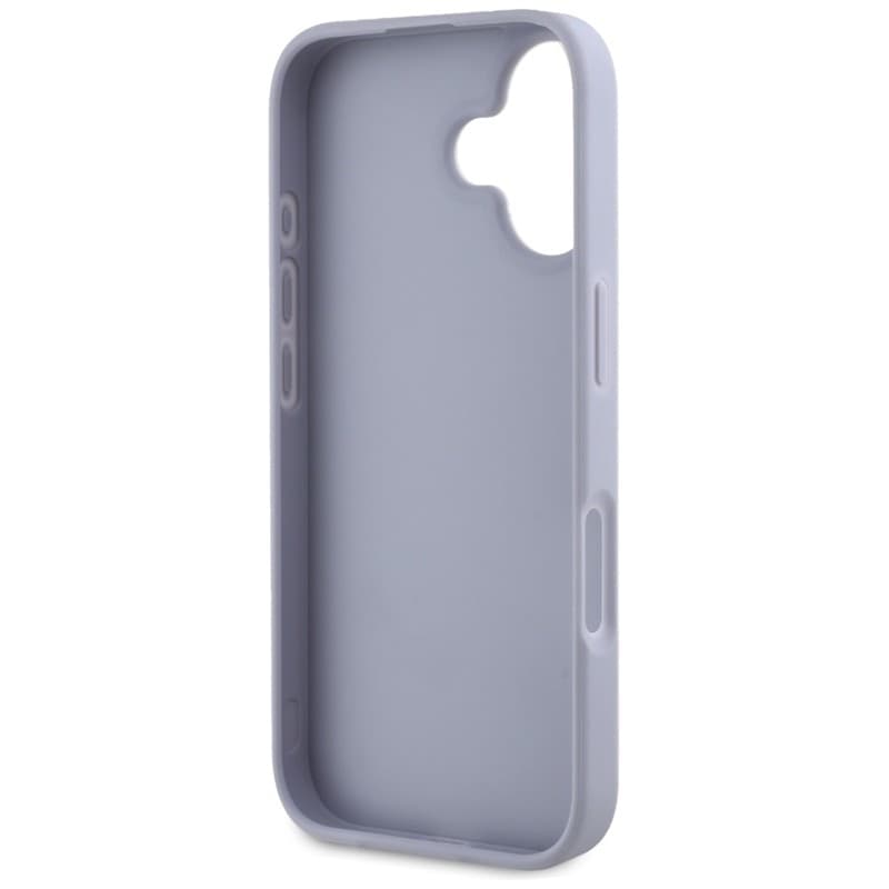 Guess Hot Stamp 4G Pattern Triangle Metal Logo - Case for iPhone 16 (purple) - 7