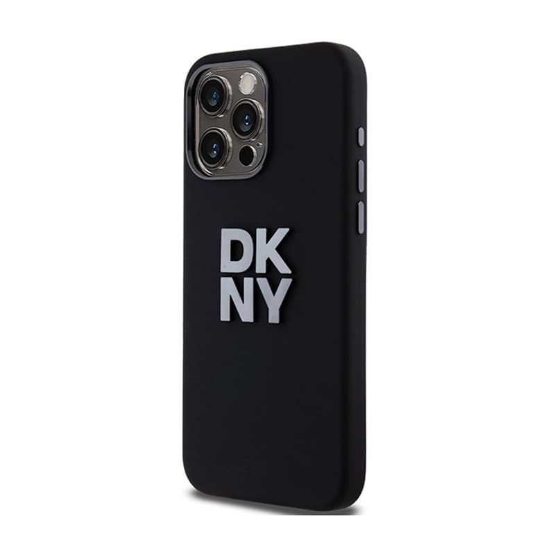DKNY Liquid Silicone Metal Logo - Case for iPhone 15 Pro Max (black) - 2