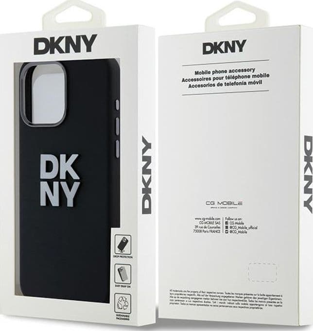 DKNY Liquid Silicone Metal Logo - Case for iPhone 15 Pro Max (black) - 8